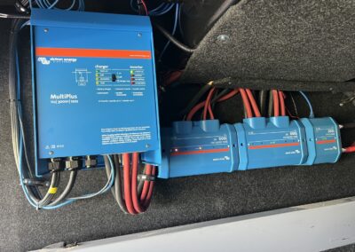 Victron Energy solar lynx distribution boxes installed in Diesel Pusher RV
