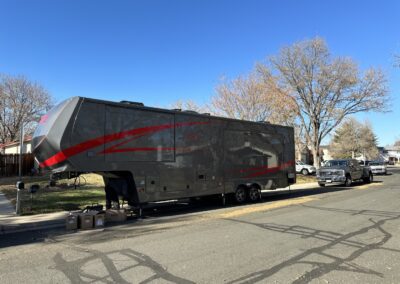 Lux Trailer ready for new RV batteries to be installed.
