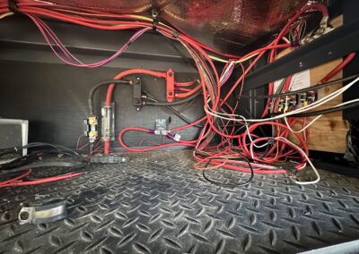 Running wires for bus bars