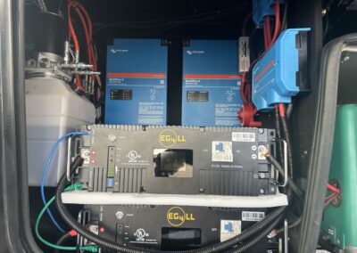 Two EG4 batteries installed in RV in Denver CO